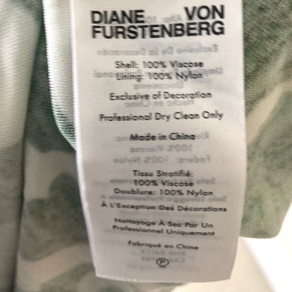 Diane Von Furstenberg Havana Printed Jersey Midi Dress Size L - Picture 12 of 13